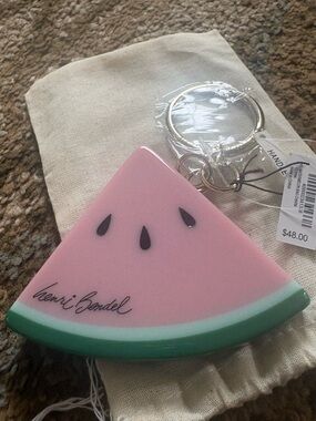 Henri Bendel Watermelon Slice keychain or bag charm NWT